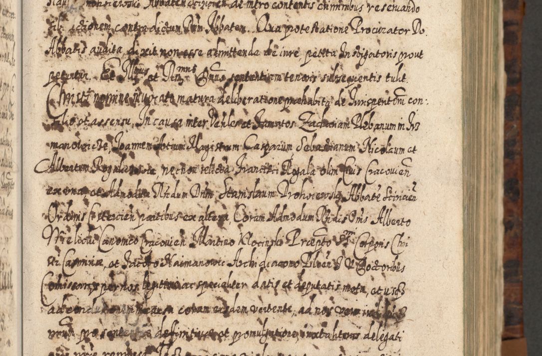 Zdjęcie nr 86 dla obiektu archiwalnego: Acta actorum, causarum spiritualium, civilium, criminalium, obligationum, quietationum, inscpritionum, cessionum, decimarum, testamentorum R. D. Martini Szyszkowski, episcopi Cracoviensis, ducis Severiensis in annis 1624 - 1626. Tomus tertius.