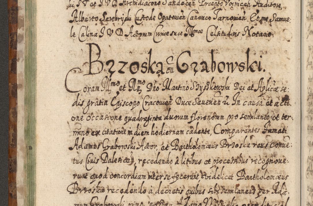 Zdjęcie nr 83 dla obiektu archiwalnego: Acta actorum, causarum spiritualium, civilium, criminalium, obligationum, quietationum, inscpritionum, cessionum, decimarum, testamentorum R. D. Martini Szyszkowski, episcopi Cracoviensis, ducis Severiensis in annis 1624 - 1626. Tomus tertius.
