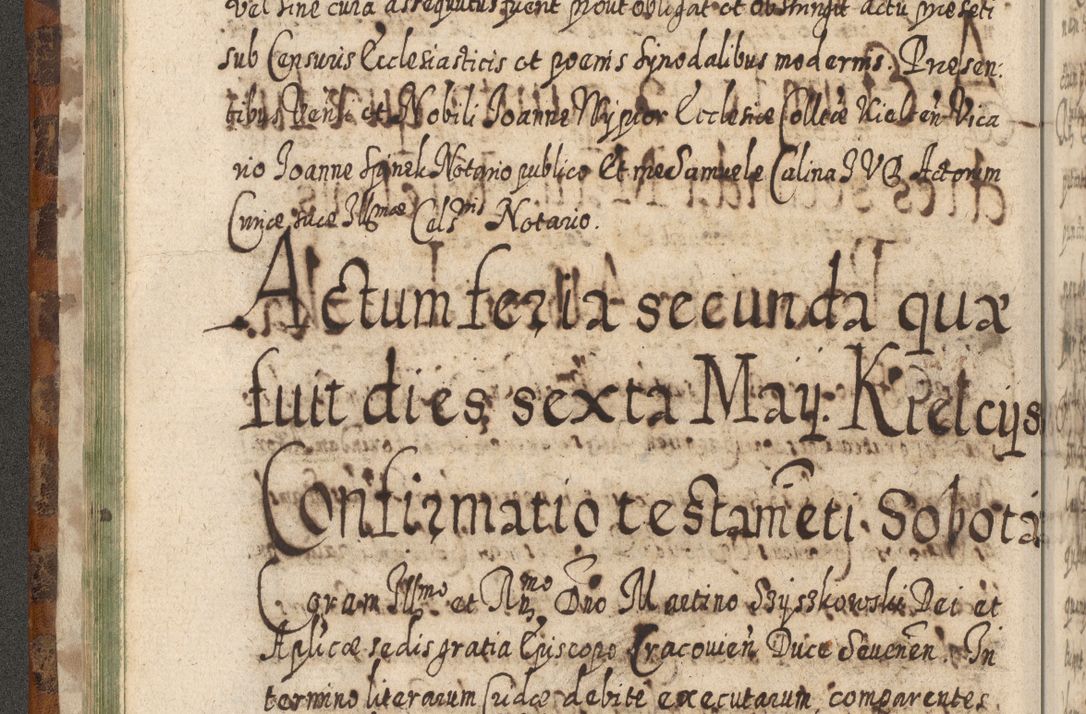 Zdjęcie nr 81 dla obiektu archiwalnego: Acta actorum, causarum spiritualium, civilium, criminalium, obligationum, quietationum, inscpritionum, cessionum, decimarum, testamentorum R. D. Martini Szyszkowski, episcopi Cracoviensis, ducis Severiensis in annis 1624 - 1626. Tomus tertius.