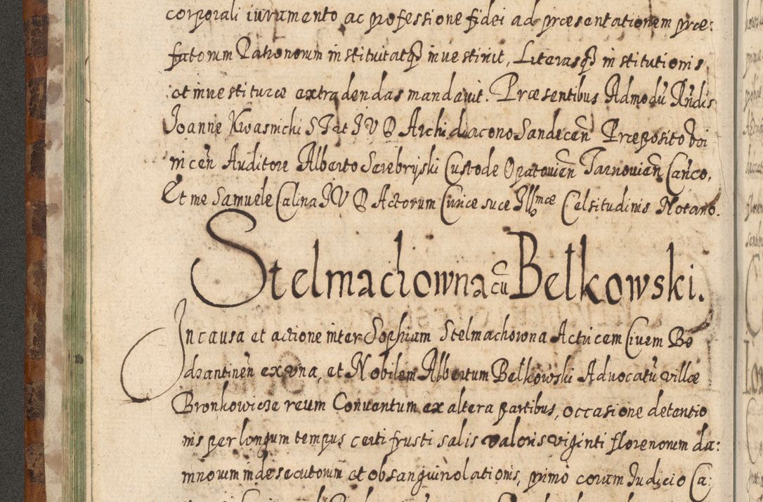 Zdjęcie nr 77 dla obiektu archiwalnego: Acta actorum, causarum spiritualium, civilium, criminalium, obligationum, quietationum, inscpritionum, cessionum, decimarum, testamentorum R. D. Martini Szyszkowski, episcopi Cracoviensis, ducis Severiensis in annis 1624 - 1626. Tomus tertius.