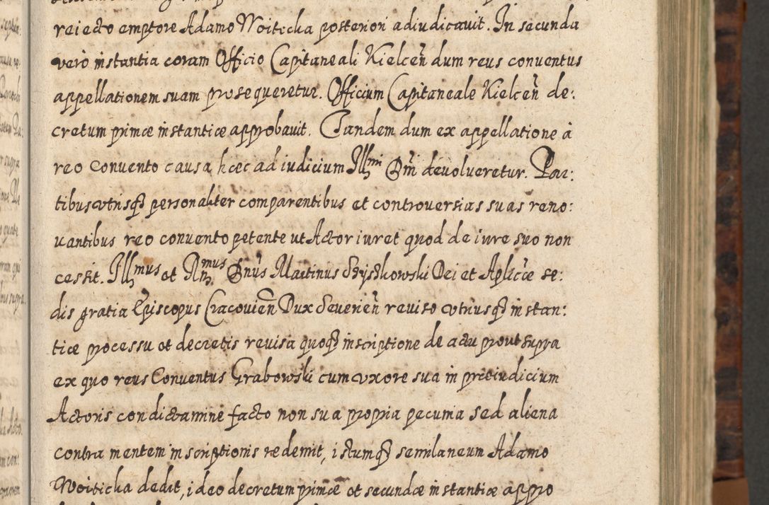 Zdjęcie nr 72 dla obiektu archiwalnego: Acta actorum, causarum spiritualium, civilium, criminalium, obligationum, quietationum, inscpritionum, cessionum, decimarum, testamentorum R. D. Martini Szyszkowski, episcopi Cracoviensis, ducis Severiensis in annis 1624 - 1626. Tomus tertius.