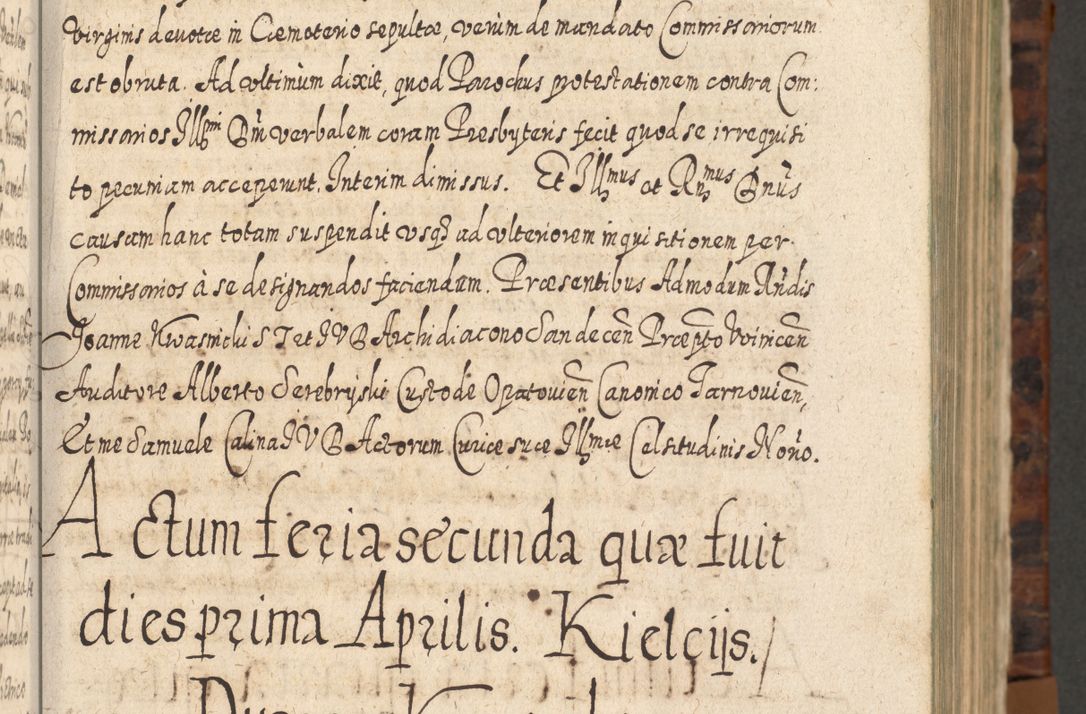 Zdjęcie nr 66 dla obiektu archiwalnego: Acta actorum, causarum spiritualium, civilium, criminalium, obligationum, quietationum, inscpritionum, cessionum, decimarum, testamentorum R. D. Martini Szyszkowski, episcopi Cracoviensis, ducis Severiensis in annis 1624 - 1626. Tomus tertius.
