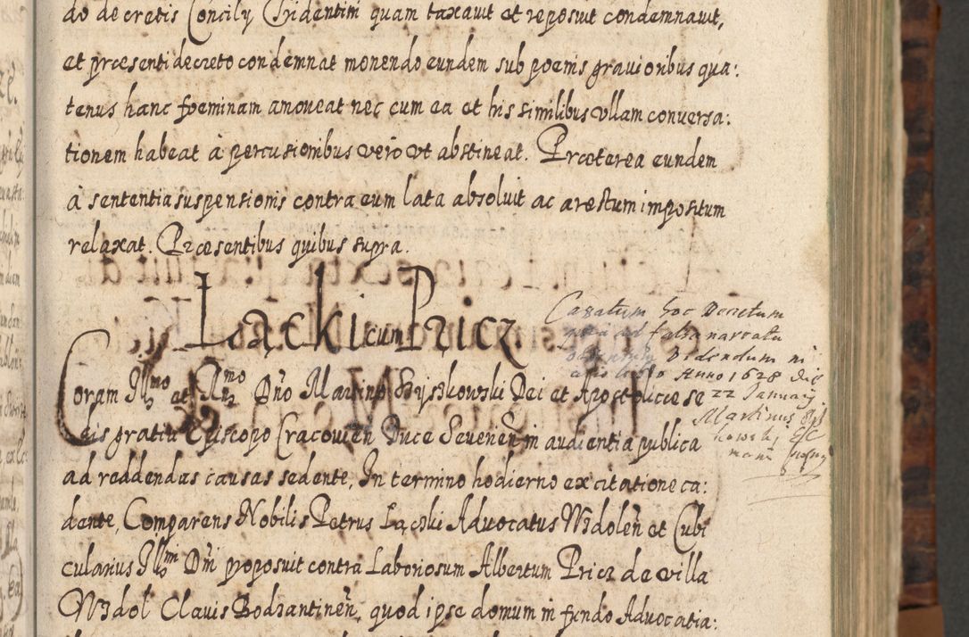 Zdjęcie nr 62 dla obiektu archiwalnego: Acta actorum, causarum spiritualium, civilium, criminalium, obligationum, quietationum, inscpritionum, cessionum, decimarum, testamentorum R. D. Martini Szyszkowski, episcopi Cracoviensis, ducis Severiensis in annis 1624 - 1626. Tomus tertius.