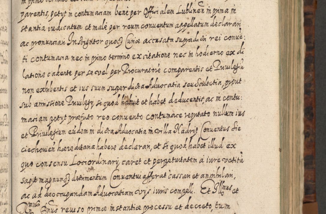 Zdjęcie nr 54 dla obiektu archiwalnego: Acta actorum, causarum spiritualium, civilium, criminalium, obligationum, quietationum, inscpritionum, cessionum, decimarum, testamentorum R. D. Martini Szyszkowski, episcopi Cracoviensis, ducis Severiensis in annis 1624 - 1626. Tomus tertius.