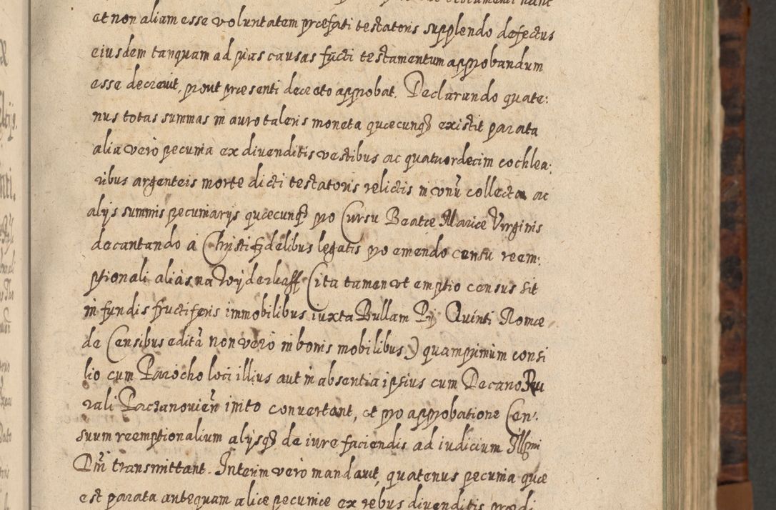 Zdjęcie nr 50 dla obiektu archiwalnego: Acta actorum, causarum spiritualium, civilium, criminalium, obligationum, quietationum, inscpritionum, cessionum, decimarum, testamentorum R. D. Martini Szyszkowski, episcopi Cracoviensis, ducis Severiensis in annis 1624 - 1626. Tomus tertius.
