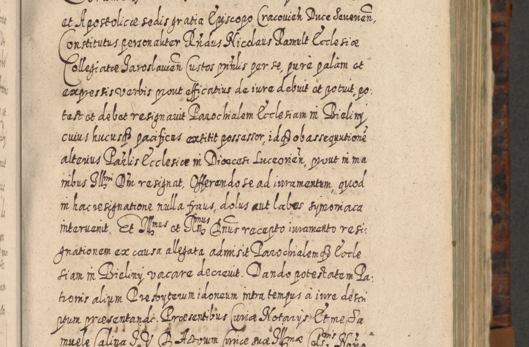 Zdjęcie nr 46 dla obiektu archiwalnego: Acta actorum, causarum spiritualium, civilium, criminalium, obligationum, quietationum, inscpritionum, cessionum, decimarum, testamentorum R. D. Martini Szyszkowski, episcopi Cracoviensis, ducis Severiensis in annis 1624 - 1626. Tomus tertius.