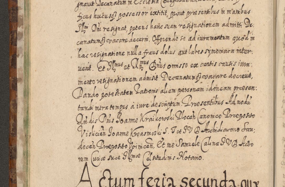 Zdjęcie nr 47 dla obiektu archiwalnego: Acta actorum, causarum spiritualium, civilium, criminalium, obligationum, quietationum, inscpritionum, cessionum, decimarum, testamentorum R. D. Martini Szyszkowski, episcopi Cracoviensis, ducis Severiensis in annis 1624 - 1626. Tomus tertius.