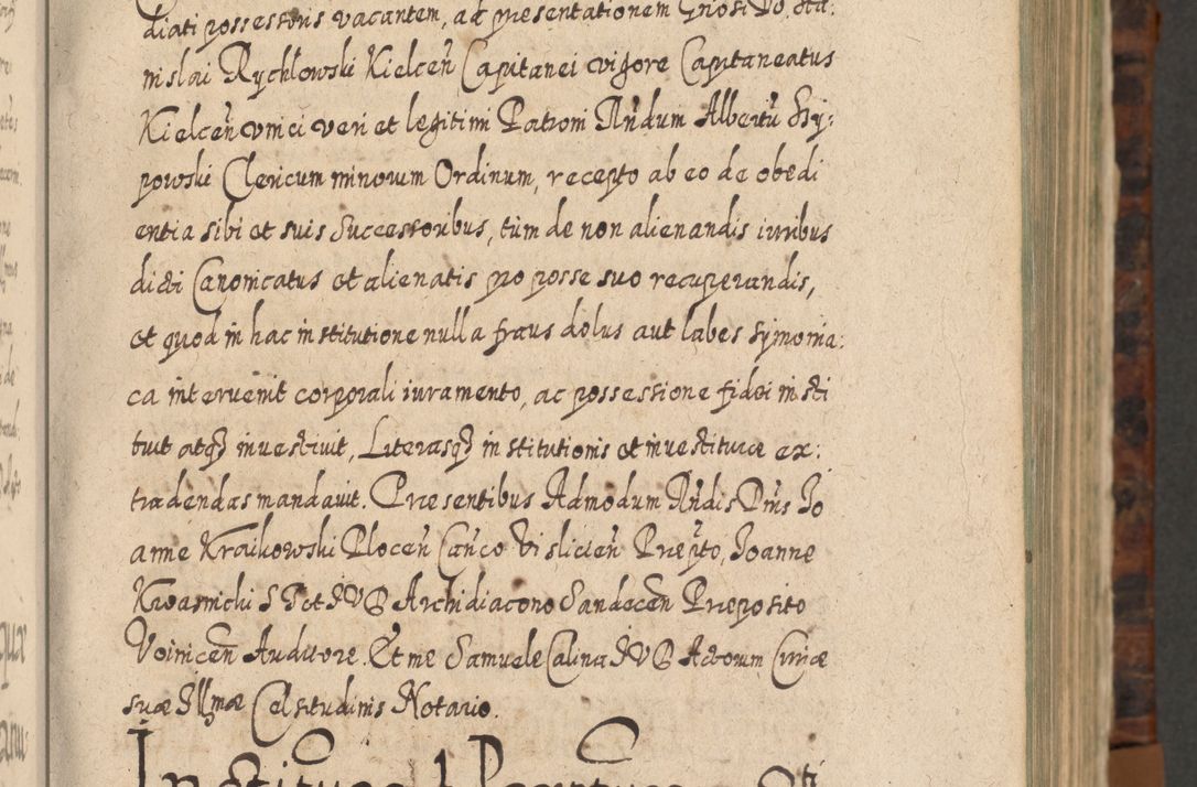 Zdjęcie nr 44 dla obiektu archiwalnego: Acta actorum, causarum spiritualium, civilium, criminalium, obligationum, quietationum, inscpritionum, cessionum, decimarum, testamentorum R. D. Martini Szyszkowski, episcopi Cracoviensis, ducis Severiensis in annis 1624 - 1626. Tomus tertius.