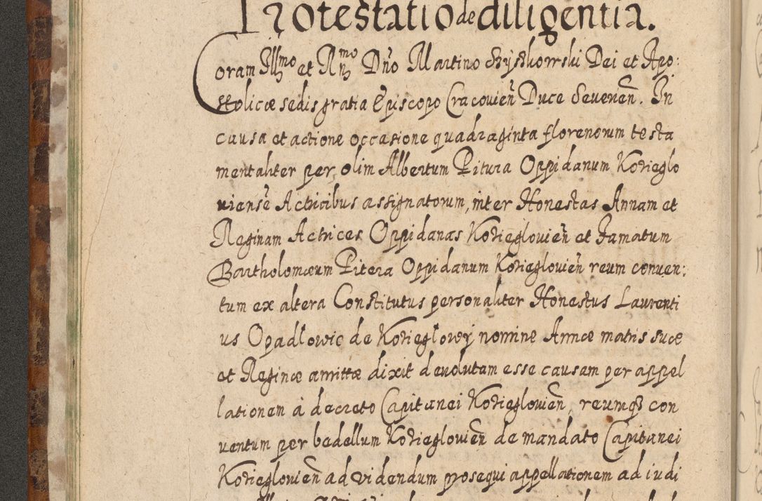 Zdjęcie nr 39 dla obiektu archiwalnego: Acta actorum, causarum spiritualium, civilium, criminalium, obligationum, quietationum, inscpritionum, cessionum, decimarum, testamentorum R. D. Martini Szyszkowski, episcopi Cracoviensis, ducis Severiensis in annis 1624 - 1626. Tomus tertius.