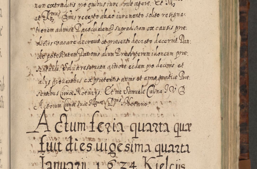 Zdjęcie nr 30 dla obiektu archiwalnego: Acta actorum, causarum spiritualium, civilium, criminalium, obligationum, quietationum, inscpritionum, cessionum, decimarum, testamentorum R. D. Martini Szyszkowski, episcopi Cracoviensis, ducis Severiensis in annis 1624 - 1626. Tomus tertius.
