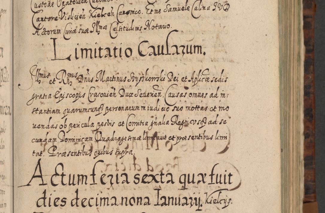 Zdjęcie nr 24 dla obiektu archiwalnego: Acta actorum, causarum spiritualium, civilium, criminalium, obligationum, quietationum, inscpritionum, cessionum, decimarum, testamentorum R. D. Martini Szyszkowski, episcopi Cracoviensis, ducis Severiensis in annis 1624 - 1626. Tomus tertius.