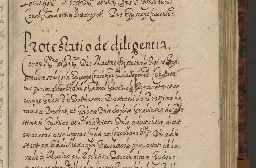 Zdjęcie nr 20 dla obiektu archiwalnego: Acta actorum, causarum spiritualium, civilium, criminalium, obligationum, quietationum, inscpritionum, cessionum, decimarum, testamentorum R. D. Martini Szyszkowski, episcopi Cracoviensis, ducis Severiensis in annis 1624 - 1626. Tomus tertius.