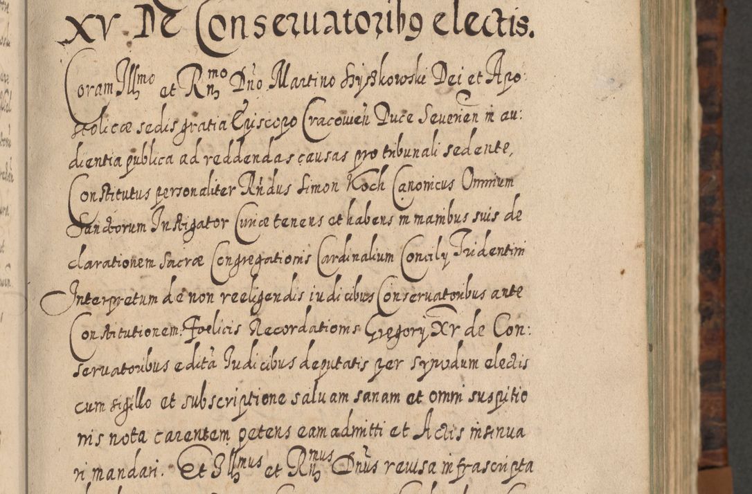 Zdjęcie nr 18 dla obiektu archiwalnego: Acta actorum, causarum spiritualium, civilium, criminalium, obligationum, quietationum, inscpritionum, cessionum, decimarum, testamentorum R. D. Martini Szyszkowski, episcopi Cracoviensis, ducis Severiensis in annis 1624 - 1626. Tomus tertius.