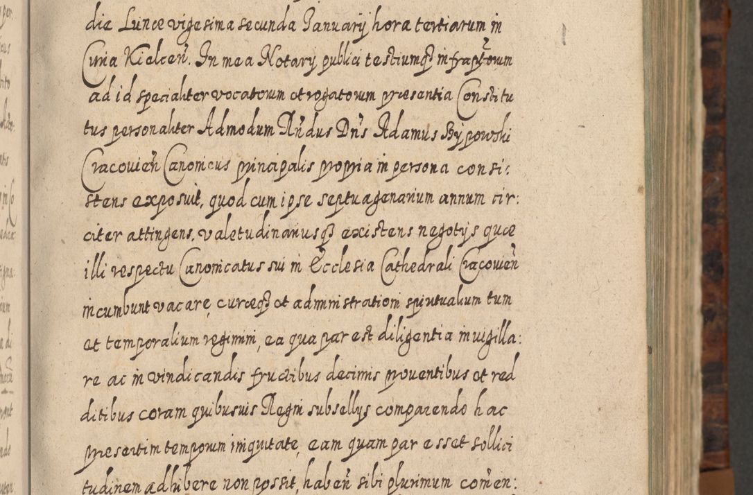 Zdjęcie nr 32 dla obiektu archiwalnego: Acta actorum, causarum spiritualium, civilium, criminalium, obligationum, quietationum, inscpritionum, cessionum, decimarum, testamentorum R. D. Martini Szyszkowski, episcopi Cracoviensis, ducis Severiensis in annis 1624 - 1626. Tomus tertius.