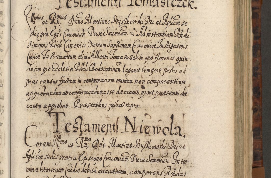 Zdjęcie nr 208 dla obiektu archiwalnego: Acta actorum, causarum spiritualium, civilium, criminalium, obligationum, quietationum, inscpritionum, cessionum, decimarum, testamentorum R. D. Martini Szyszkowski, episcopi Cracoviensis, ducis Severiensis in annis 1624 - 1626. Tomus tertius.