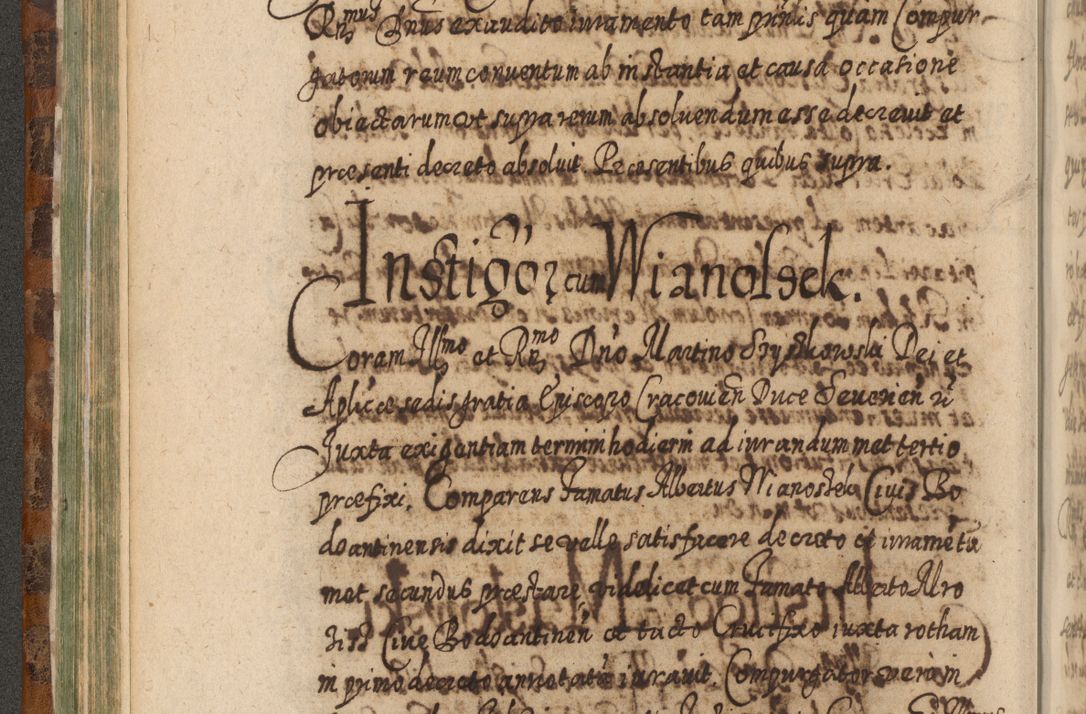 Zdjęcie nr 213 dla obiektu archiwalnego: Acta actorum, causarum spiritualium, civilium, criminalium, obligationum, quietationum, inscpritionum, cessionum, decimarum, testamentorum R. D. Martini Szyszkowski, episcopi Cracoviensis, ducis Severiensis in annis 1624 - 1626. Tomus tertius.