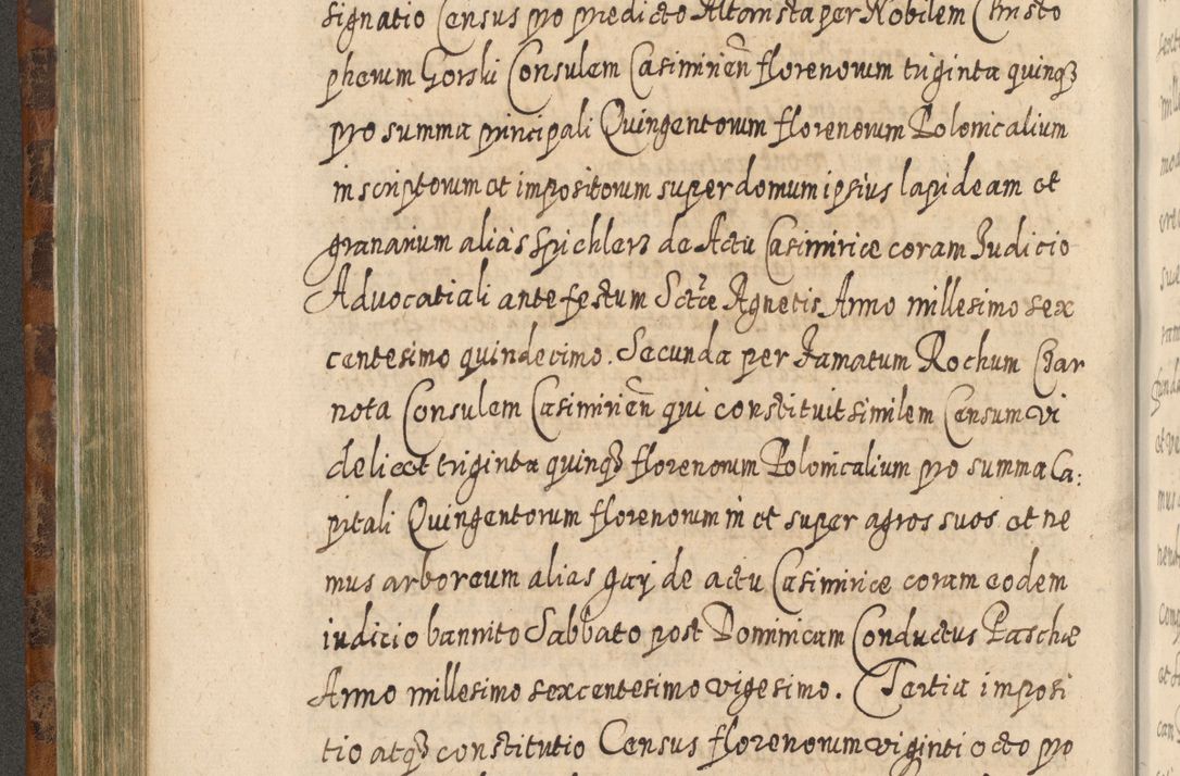 Zdjęcie nr 403 dla obiektu archiwalnego: Acta actorum, causarum spiritualium, civilium, criminalium, obligationum, quietationum, inscpritionum, cessionum, decimarum, testamentorum R. D. Martini Szyszkowski, episcopi Cracoviensis, ducis Severiensis in annis 1624 - 1626. Tomus tertius.