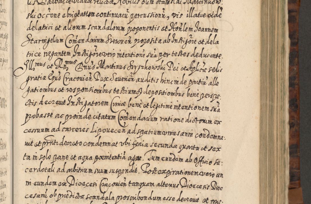 Zdjęcie nr 396 dla obiektu archiwalnego: Acta actorum, causarum spiritualium, civilium, criminalium, obligationum, quietationum, inscpritionum, cessionum, decimarum, testamentorum R. D. Martini Szyszkowski, episcopi Cracoviensis, ducis Severiensis in annis 1624 - 1626. Tomus tertius.
