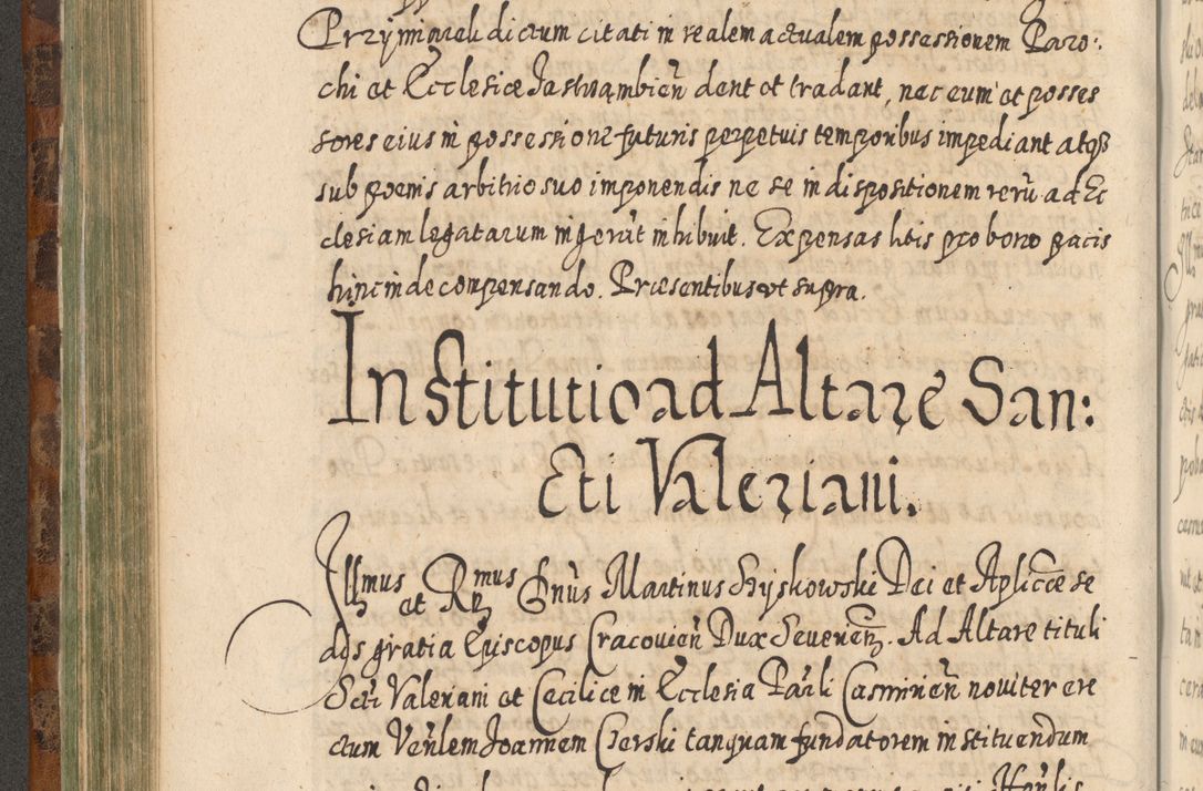 Zdjęcie nr 395 dla obiektu archiwalnego: Acta actorum, causarum spiritualium, civilium, criminalium, obligationum, quietationum, inscpritionum, cessionum, decimarum, testamentorum R. D. Martini Szyszkowski, episcopi Cracoviensis, ducis Severiensis in annis 1624 - 1626. Tomus tertius.
