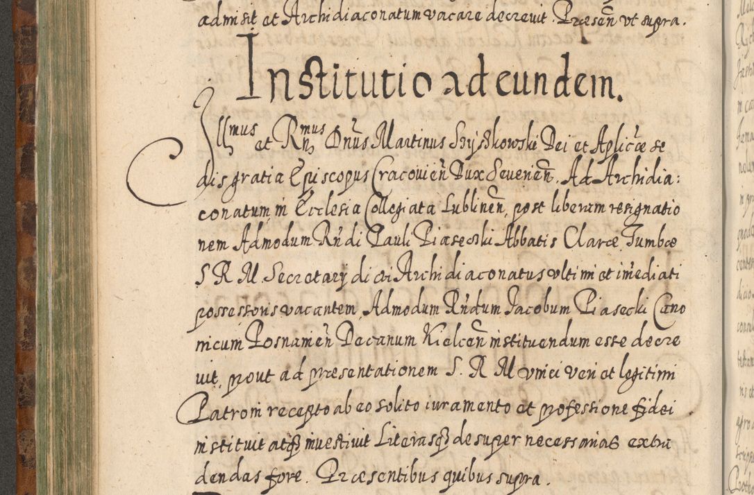 Zdjęcie nr 393 dla obiektu archiwalnego: Acta actorum, causarum spiritualium, civilium, criminalium, obligationum, quietationum, inscpritionum, cessionum, decimarum, testamentorum R. D. Martini Szyszkowski, episcopi Cracoviensis, ducis Severiensis in annis 1624 - 1626. Tomus tertius.