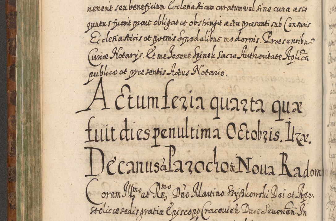 Zdjęcie nr 389 dla obiektu archiwalnego: Acta actorum, causarum spiritualium, civilium, criminalium, obligationum, quietationum, inscpritionum, cessionum, decimarum, testamentorum R. D. Martini Szyszkowski, episcopi Cracoviensis, ducis Severiensis in annis 1624 - 1626. Tomus tertius.