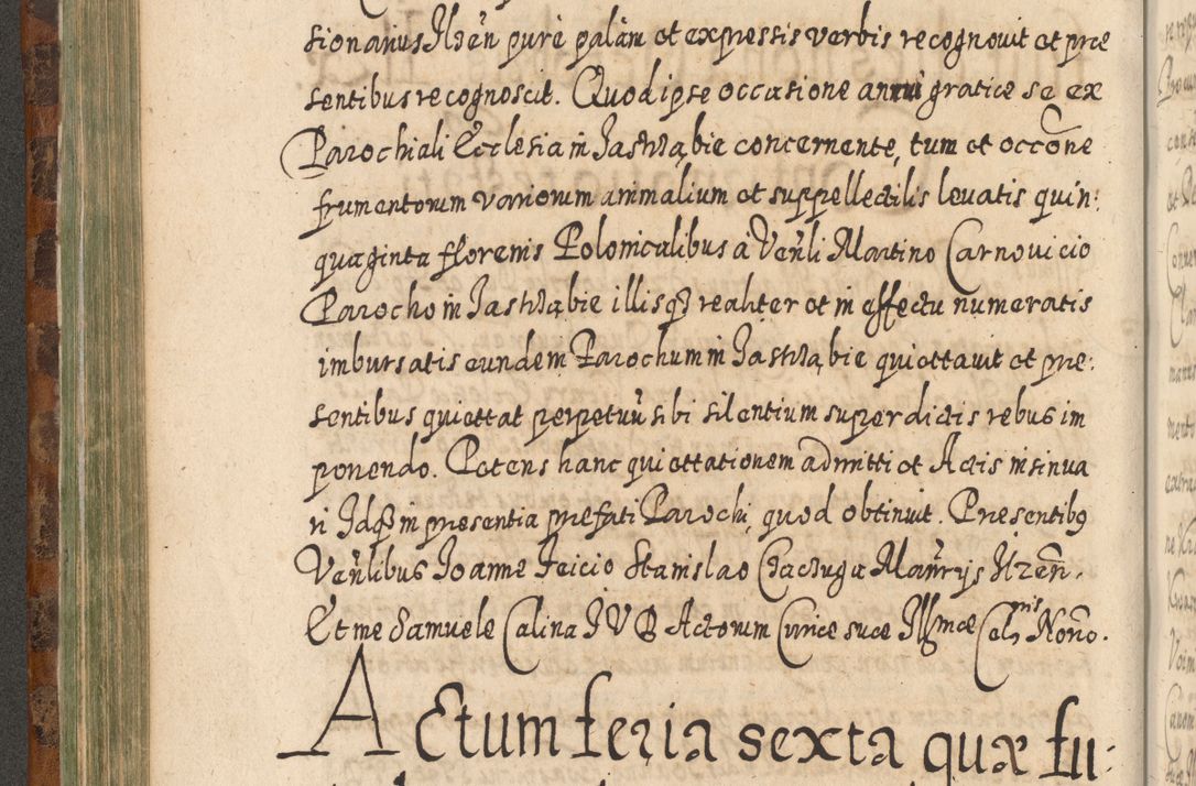 Zdjęcie nr 381 dla obiektu archiwalnego: Acta actorum, causarum spiritualium, civilium, criminalium, obligationum, quietationum, inscpritionum, cessionum, decimarum, testamentorum R. D. Martini Szyszkowski, episcopi Cracoviensis, ducis Severiensis in annis 1624 - 1626. Tomus tertius.