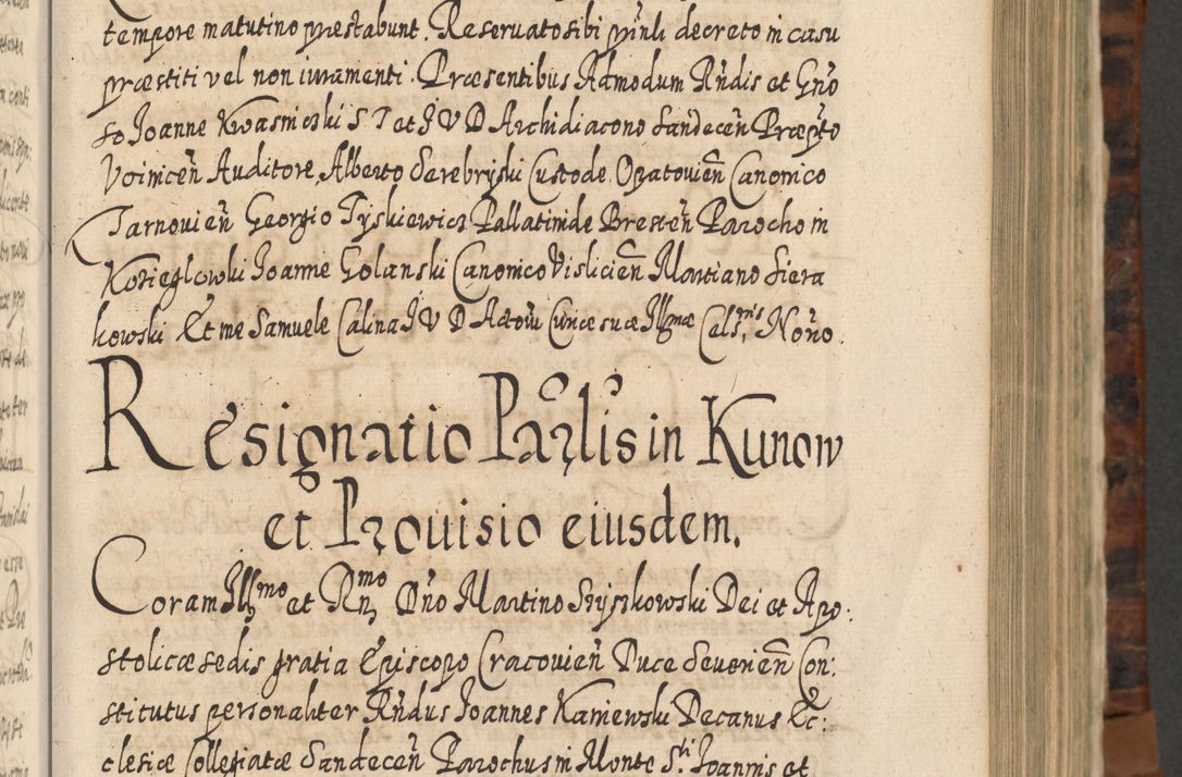 Zdjęcie nr 376 dla obiektu archiwalnego: Acta actorum, causarum spiritualium, civilium, criminalium, obligationum, quietationum, inscpritionum, cessionum, decimarum, testamentorum R. D. Martini Szyszkowski, episcopi Cracoviensis, ducis Severiensis in annis 1624 - 1626. Tomus tertius.