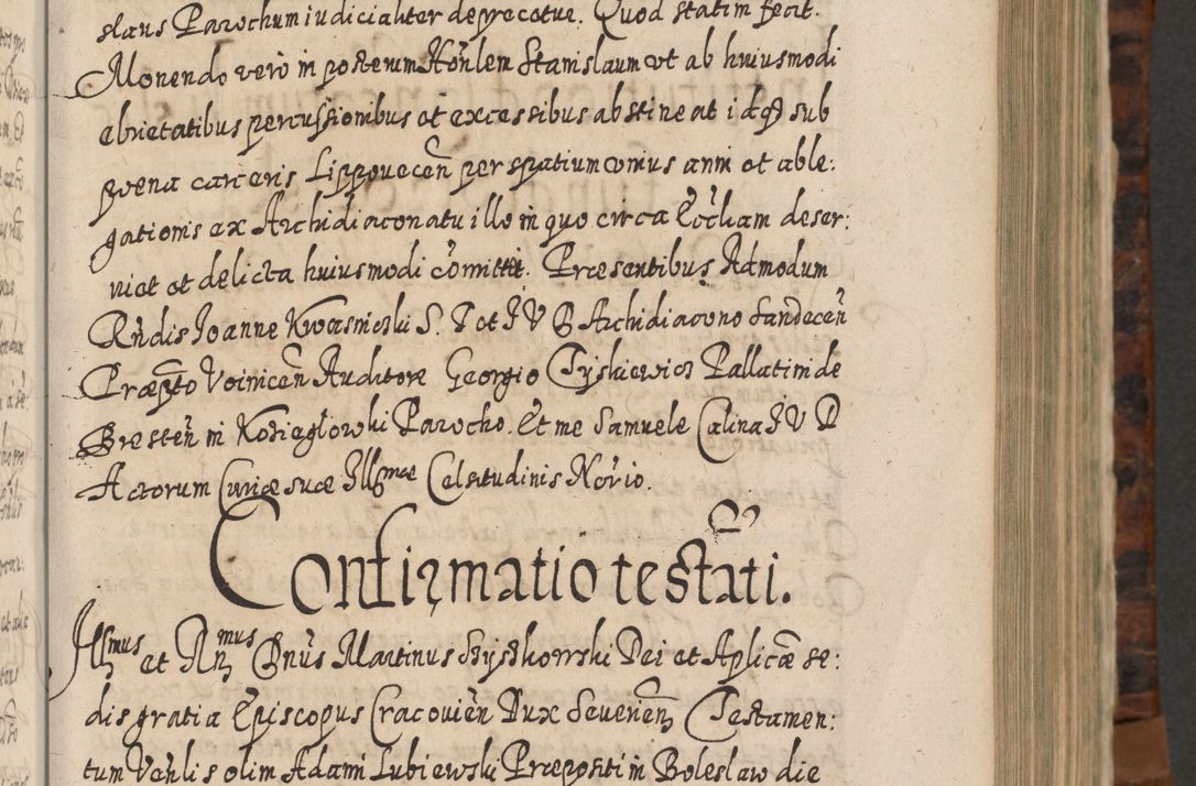 Zdjęcie nr 368 dla obiektu archiwalnego: Acta actorum, causarum spiritualium, civilium, criminalium, obligationum, quietationum, inscpritionum, cessionum, decimarum, testamentorum R. D. Martini Szyszkowski, episcopi Cracoviensis, ducis Severiensis in annis 1624 - 1626. Tomus tertius.