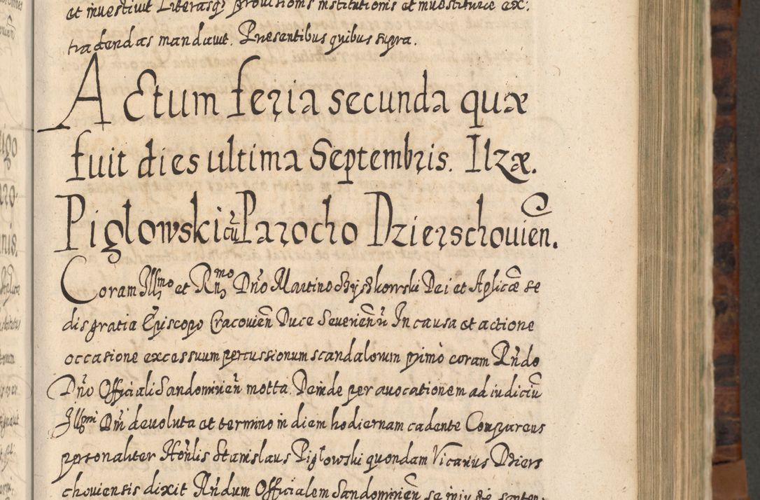Zdjęcie nr 366 dla obiektu archiwalnego: Acta actorum, causarum spiritualium, civilium, criminalium, obligationum, quietationum, inscpritionum, cessionum, decimarum, testamentorum R. D. Martini Szyszkowski, episcopi Cracoviensis, ducis Severiensis in annis 1624 - 1626. Tomus tertius.
