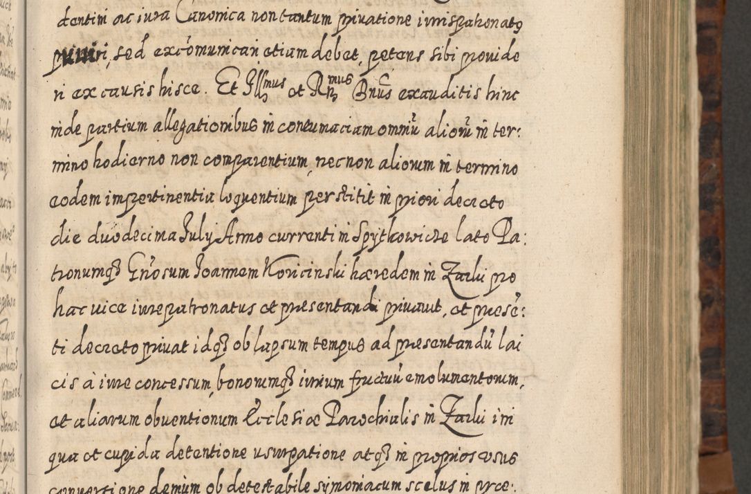 Zdjęcie nr 352 dla obiektu archiwalnego: Acta actorum, causarum spiritualium, civilium, criminalium, obligationum, quietationum, inscpritionum, cessionum, decimarum, testamentorum R. D. Martini Szyszkowski, episcopi Cracoviensis, ducis Severiensis in annis 1624 - 1626. Tomus tertius.