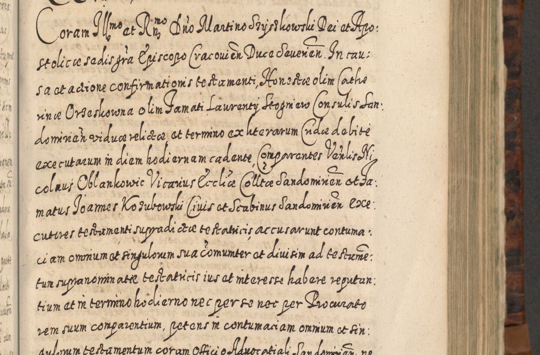 Zdjęcie nr 334 dla obiektu archiwalnego: Acta actorum, causarum spiritualium, civilium, criminalium, obligationum, quietationum, inscpritionum, cessionum, decimarum, testamentorum R. D. Martini Szyszkowski, episcopi Cracoviensis, ducis Severiensis in annis 1624 - 1626. Tomus tertius.