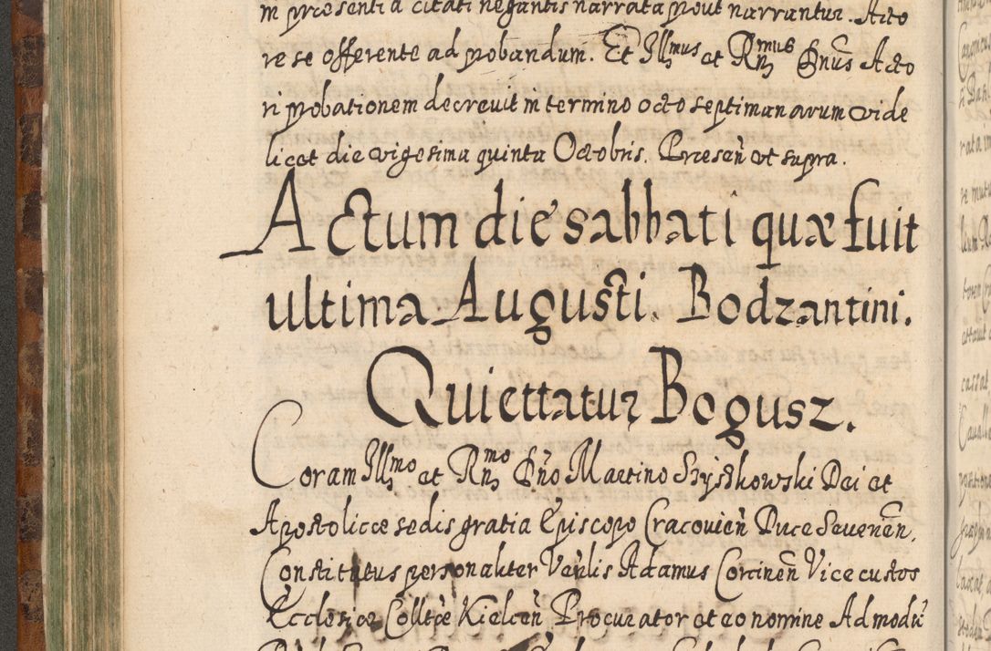 Zdjęcie nr 325 dla obiektu archiwalnego: Acta actorum, causarum spiritualium, civilium, criminalium, obligationum, quietationum, inscpritionum, cessionum, decimarum, testamentorum R. D. Martini Szyszkowski, episcopi Cracoviensis, ducis Severiensis in annis 1624 - 1626. Tomus tertius.