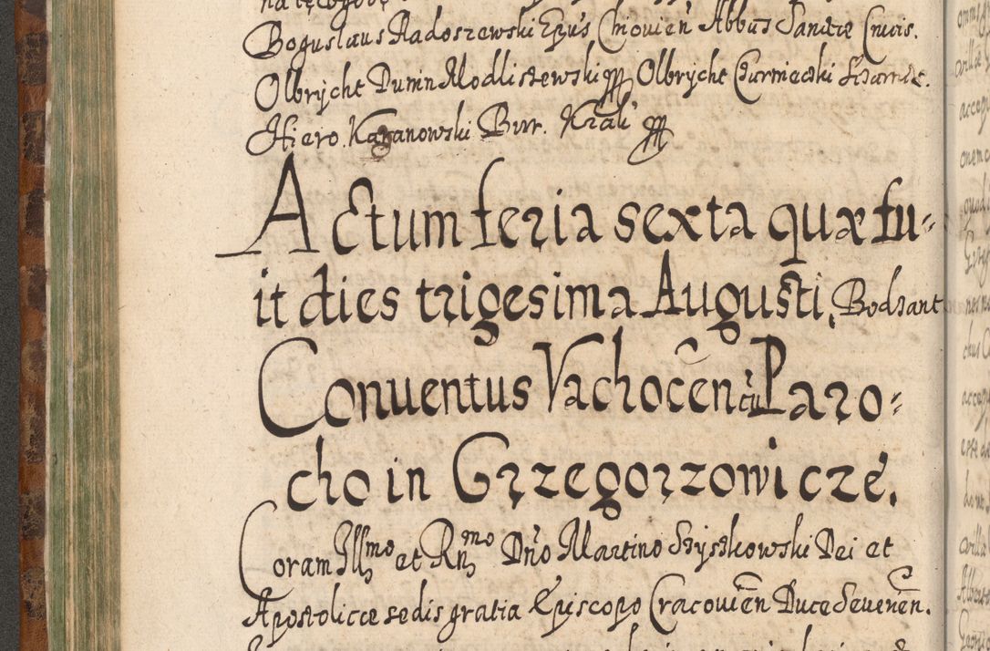 Zdjęcie nr 321 dla obiektu archiwalnego: Acta actorum, causarum spiritualium, civilium, criminalium, obligationum, quietationum, inscpritionum, cessionum, decimarum, testamentorum R. D. Martini Szyszkowski, episcopi Cracoviensis, ducis Severiensis in annis 1624 - 1626. Tomus tertius.
