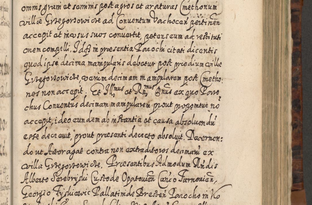 Zdjęcie nr 322 dla obiektu archiwalnego: Acta actorum, causarum spiritualium, civilium, criminalium, obligationum, quietationum, inscpritionum, cessionum, decimarum, testamentorum R. D. Martini Szyszkowski, episcopi Cracoviensis, ducis Severiensis in annis 1624 - 1626. Tomus tertius.