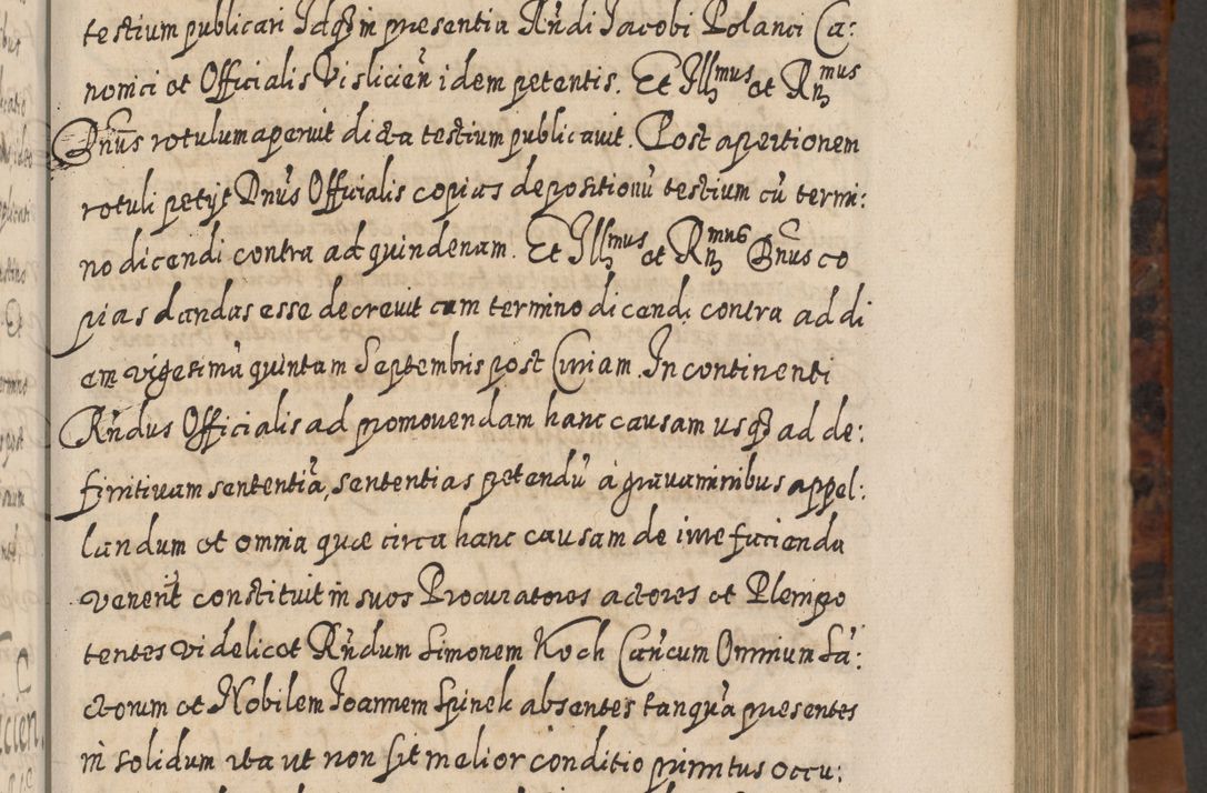 Zdjęcie nr 316 dla obiektu archiwalnego: Acta actorum, causarum spiritualium, civilium, criminalium, obligationum, quietationum, inscpritionum, cessionum, decimarum, testamentorum R. D. Martini Szyszkowski, episcopi Cracoviensis, ducis Severiensis in annis 1624 - 1626. Tomus tertius.