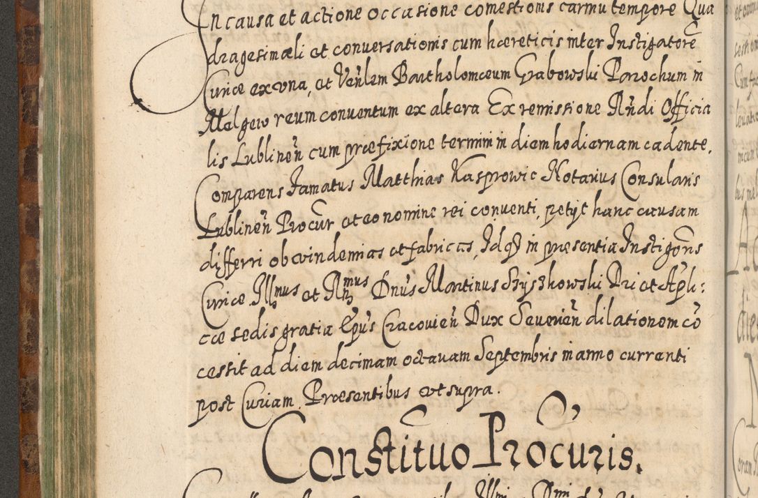 Zdjęcie nr 311 dla obiektu archiwalnego: Acta actorum, causarum spiritualium, civilium, criminalium, obligationum, quietationum, inscpritionum, cessionum, decimarum, testamentorum R. D. Martini Szyszkowski, episcopi Cracoviensis, ducis Severiensis in annis 1624 - 1626. Tomus tertius.