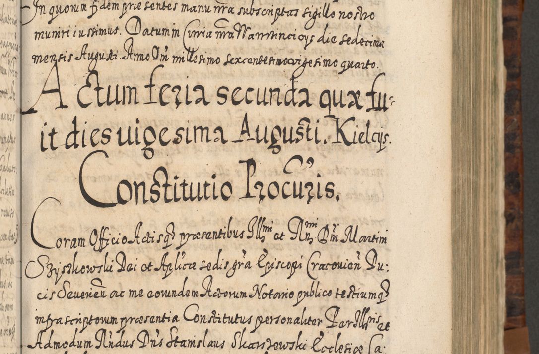 Zdjęcie nr 302 dla obiektu archiwalnego: Acta actorum, causarum spiritualium, civilium, criminalium, obligationum, quietationum, inscpritionum, cessionum, decimarum, testamentorum R. D. Martini Szyszkowski, episcopi Cracoviensis, ducis Severiensis in annis 1624 - 1626. Tomus tertius.