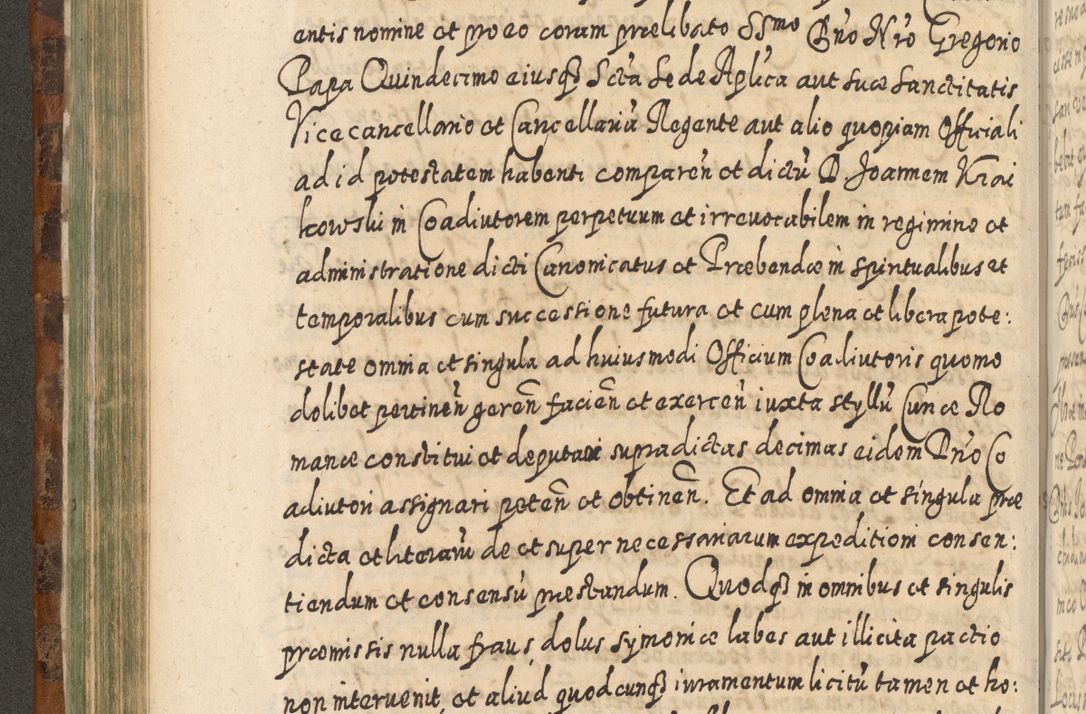 Zdjęcie nr 299 dla obiektu archiwalnego: Acta actorum, causarum spiritualium, civilium, criminalium, obligationum, quietationum, inscpritionum, cessionum, decimarum, testamentorum R. D. Martini Szyszkowski, episcopi Cracoviensis, ducis Severiensis in annis 1624 - 1626. Tomus tertius.