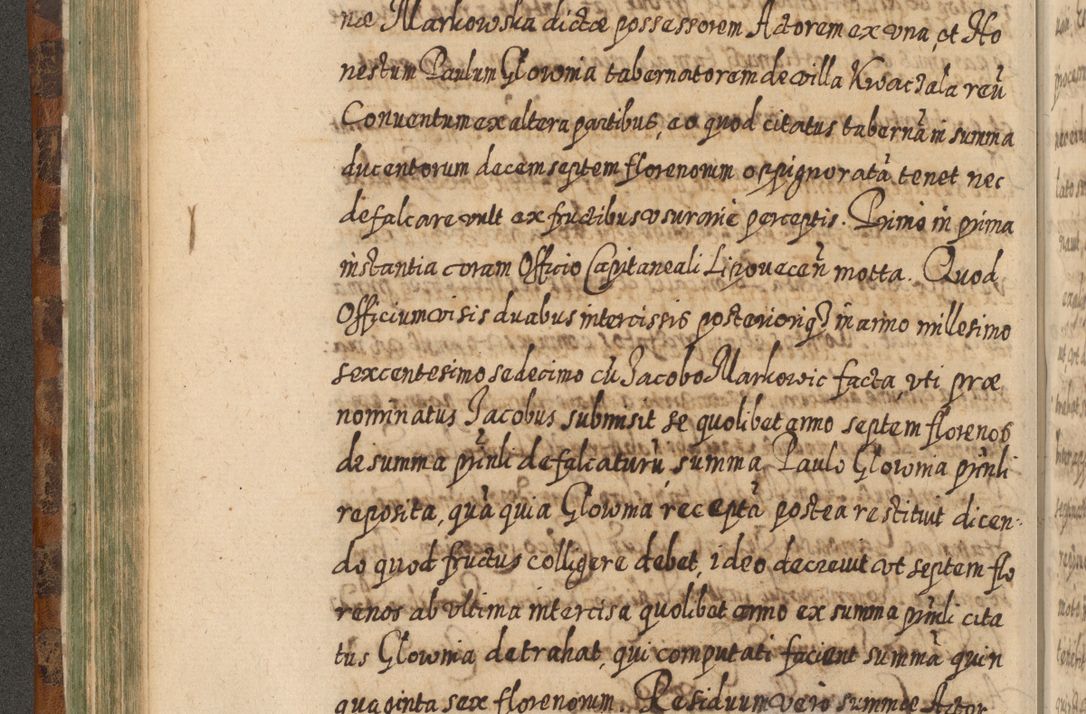 Zdjęcie nr 287 dla obiektu archiwalnego: Acta actorum, causarum spiritualium, civilium, criminalium, obligationum, quietationum, inscpritionum, cessionum, decimarum, testamentorum R. D. Martini Szyszkowski, episcopi Cracoviensis, ducis Severiensis in annis 1624 - 1626. Tomus tertius.