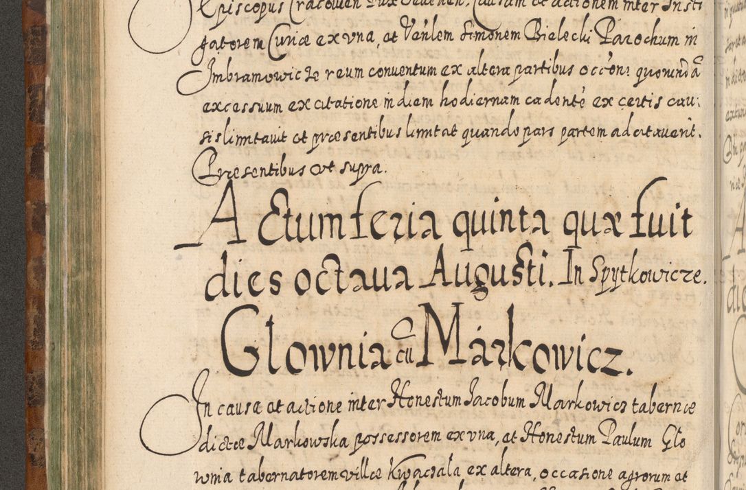 Zdjęcie nr 293 dla obiektu archiwalnego: Acta actorum, causarum spiritualium, civilium, criminalium, obligationum, quietationum, inscpritionum, cessionum, decimarum, testamentorum R. D. Martini Szyszkowski, episcopi Cracoviensis, ducis Severiensis in annis 1624 - 1626. Tomus tertius.