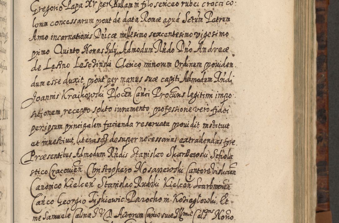 Zdjęcie nr 264 dla obiektu archiwalnego: Acta actorum, causarum spiritualium, civilium, criminalium, obligationum, quietationum, inscpritionum, cessionum, decimarum, testamentorum R. D. Martini Szyszkowski, episcopi Cracoviensis, ducis Severiensis in annis 1624 - 1626. Tomus tertius.