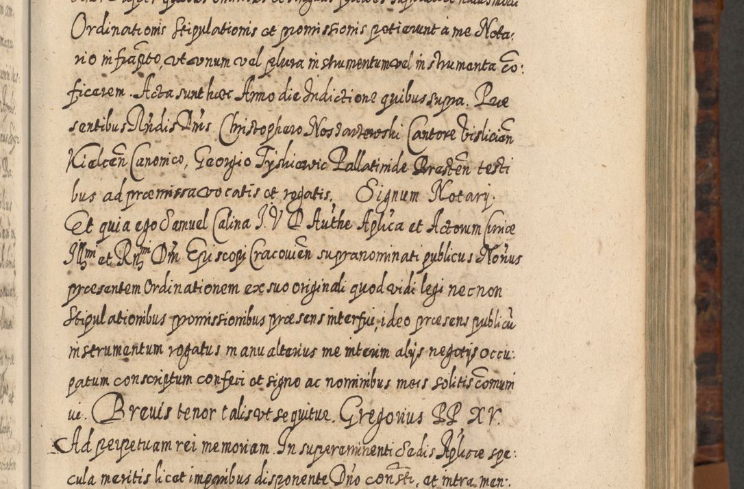 Zdjęcie nr 260 dla obiektu archiwalnego: Acta actorum, causarum spiritualium, civilium, criminalium, obligationum, quietationum, inscpritionum, cessionum, decimarum, testamentorum R. D. Martini Szyszkowski, episcopi Cracoviensis, ducis Severiensis in annis 1624 - 1626. Tomus tertius.