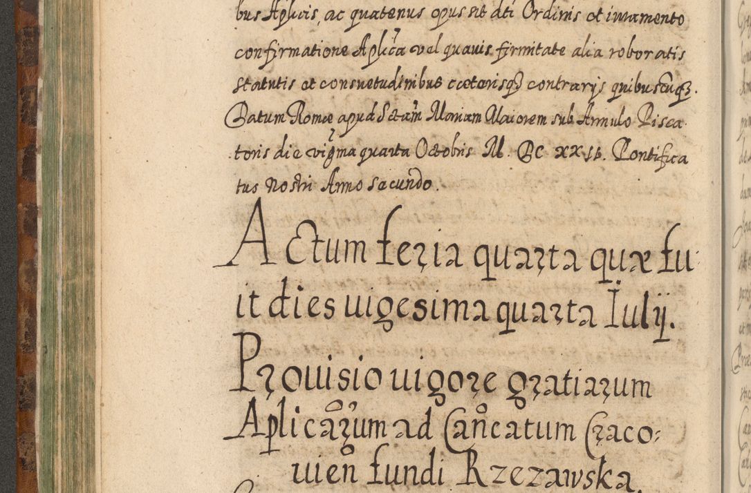 Zdjęcie nr 263 dla obiektu archiwalnego: Acta actorum, causarum spiritualium, civilium, criminalium, obligationum, quietationum, inscpritionum, cessionum, decimarum, testamentorum R. D. Martini Szyszkowski, episcopi Cracoviensis, ducis Severiensis in annis 1624 - 1626. Tomus tertius.
