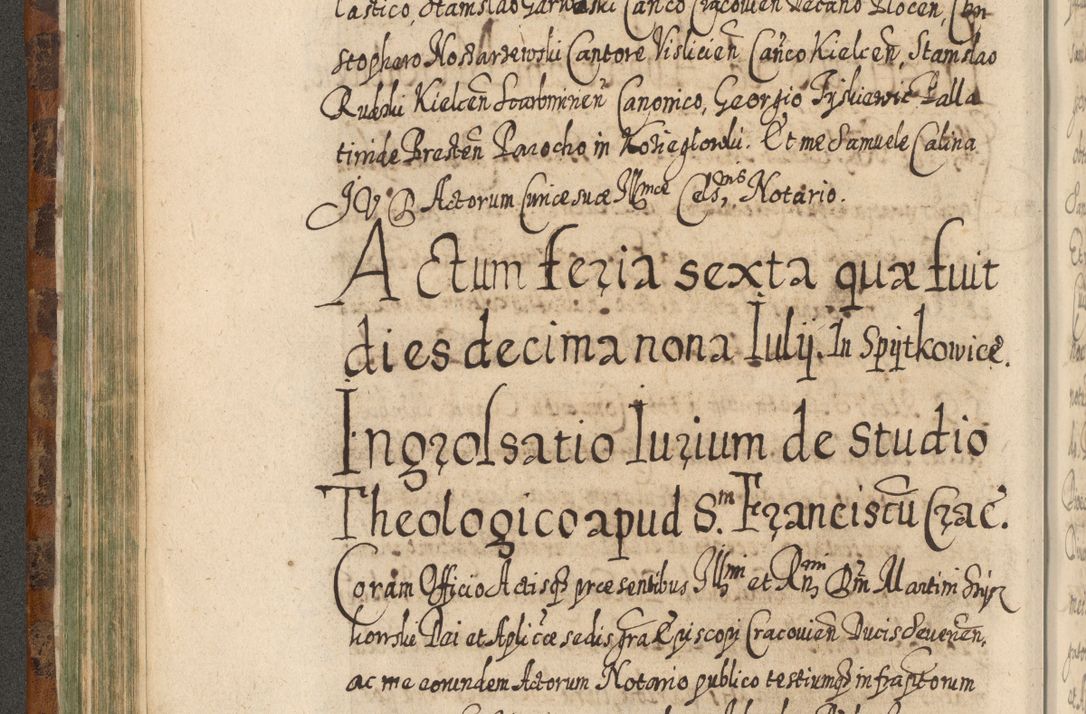 Zdjęcie nr 253 dla obiektu archiwalnego: Acta actorum, causarum spiritualium, civilium, criminalium, obligationum, quietationum, inscpritionum, cessionum, decimarum, testamentorum R. D. Martini Szyszkowski, episcopi Cracoviensis, ducis Severiensis in annis 1624 - 1626. Tomus tertius.
