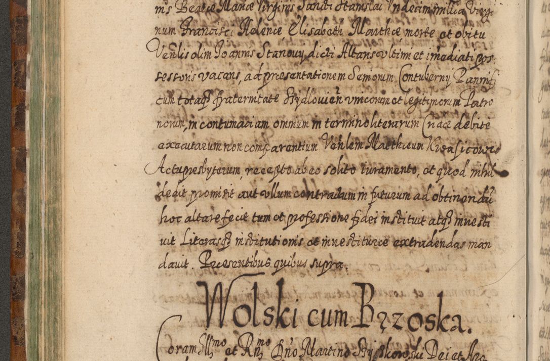 Zdjęcie nr 217 dla obiektu archiwalnego: Acta actorum, causarum spiritualium, civilium, criminalium, obligationum, quietationum, inscpritionum, cessionum, decimarum, testamentorum R. D. Martini Szyszkowski, episcopi Cracoviensis, ducis Severiensis in annis 1624 - 1626. Tomus tertius.