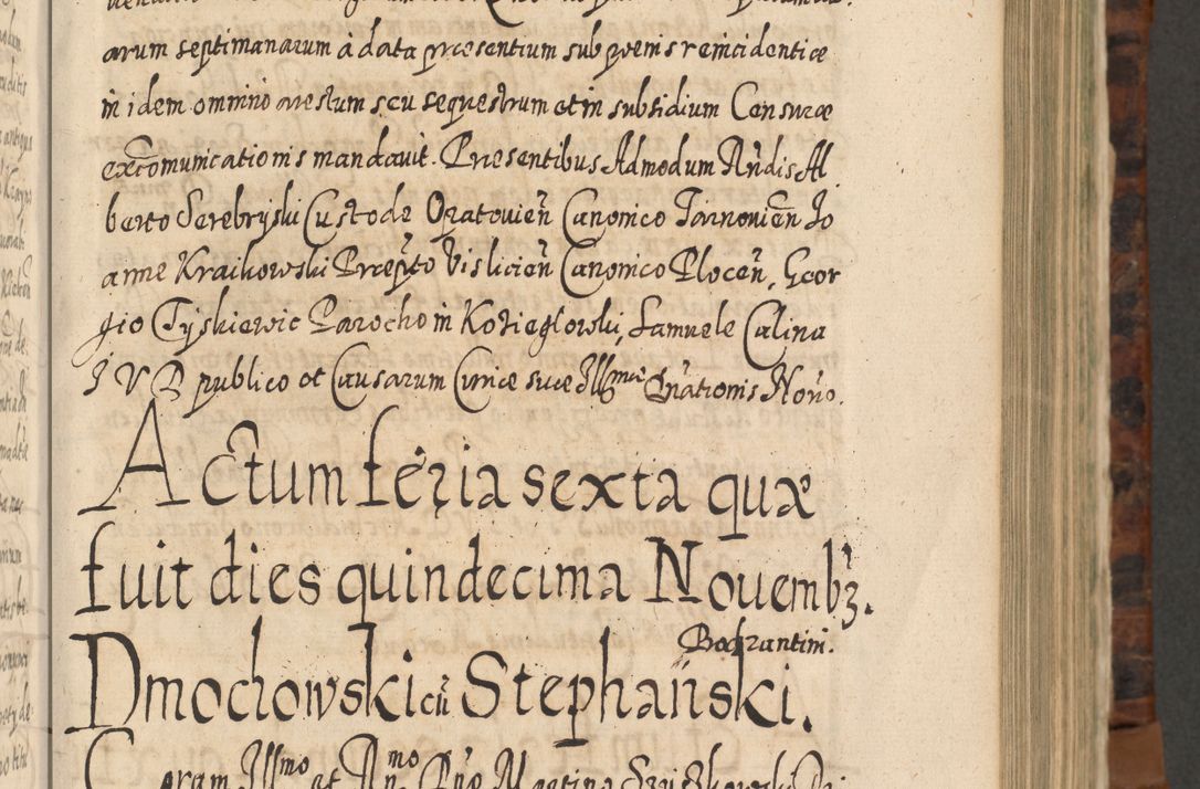 Zdjęcie nr 412 dla obiektu archiwalnego: Acta actorum, causarum spiritualium, civilium, criminalium, obligationum, quietationum, inscpritionum, cessionum, decimarum, testamentorum R. D. Martini Szyszkowski, episcopi Cracoviensis, ducis Severiensis in annis 1624 - 1626. Tomus tertius.