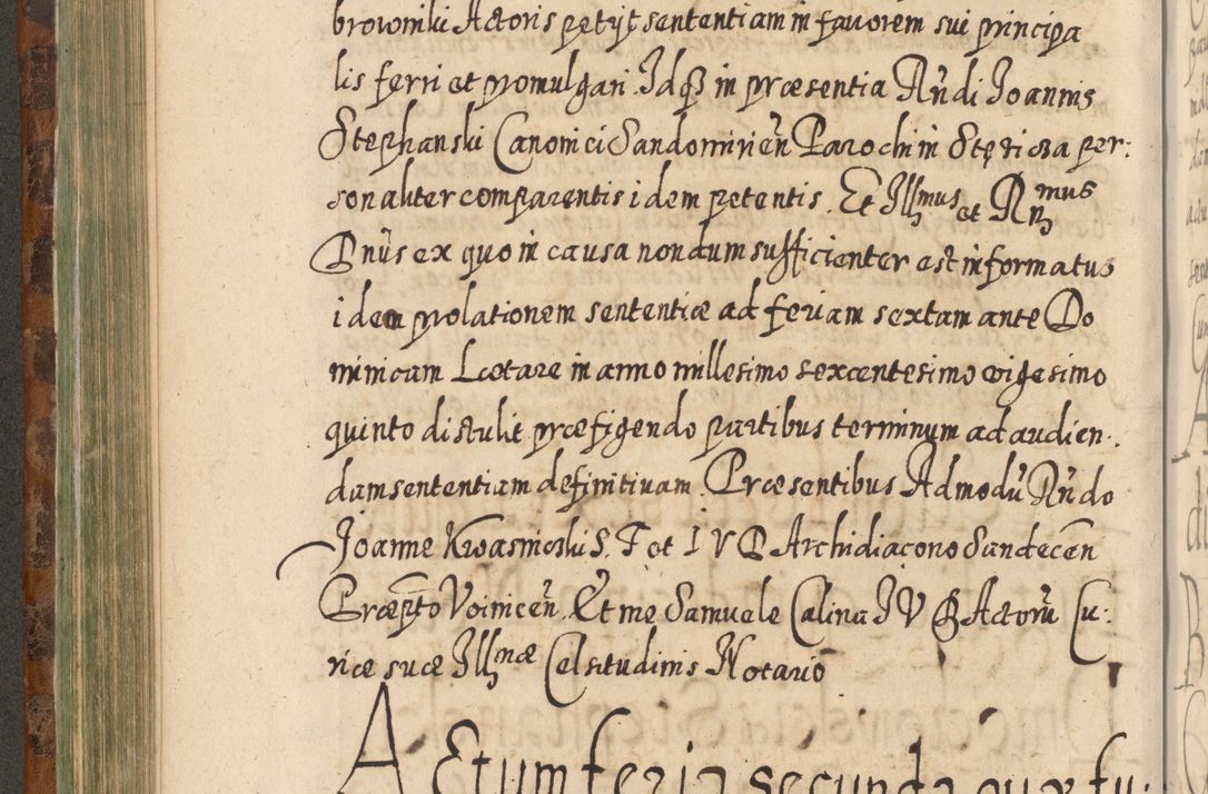 Zdjęcie nr 413 dla obiektu archiwalnego: Acta actorum, causarum spiritualium, civilium, criminalium, obligationum, quietationum, inscpritionum, cessionum, decimarum, testamentorum R. D. Martini Szyszkowski, episcopi Cracoviensis, ducis Severiensis in annis 1624 - 1626. Tomus tertius.