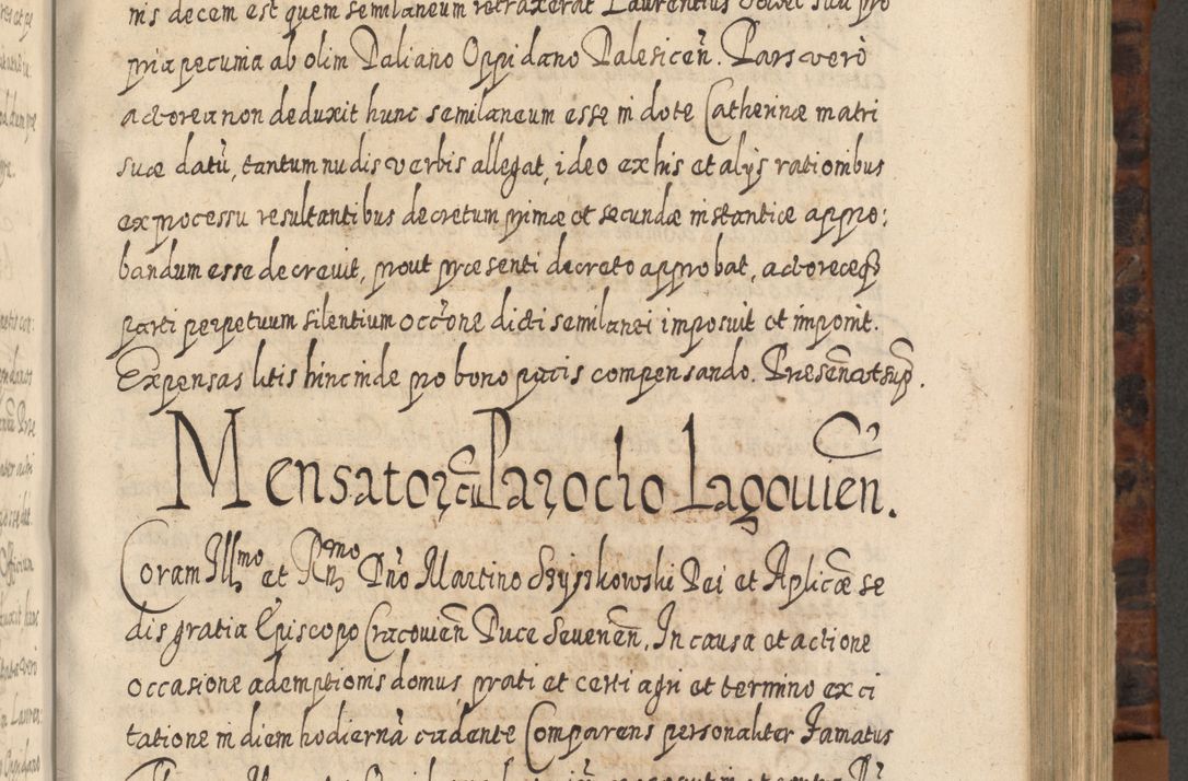 Zdjęcie nr 606 dla obiektu archiwalnego: Acta actorum, causarum spiritualium, civilium, criminalium, obligationum, quietationum, inscpritionum, cessionum, decimarum, testamentorum R. D. Martini Szyszkowski, episcopi Cracoviensis, ducis Severiensis in annis 1624 - 1626. Tomus tertius.