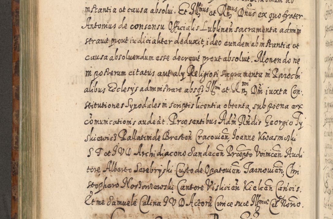 Zdjęcie nr 601 dla obiektu archiwalnego: Acta actorum, causarum spiritualium, civilium, criminalium, obligationum, quietationum, inscpritionum, cessionum, decimarum, testamentorum R. D. Martini Szyszkowski, episcopi Cracoviensis, ducis Severiensis in annis 1624 - 1626. Tomus tertius.