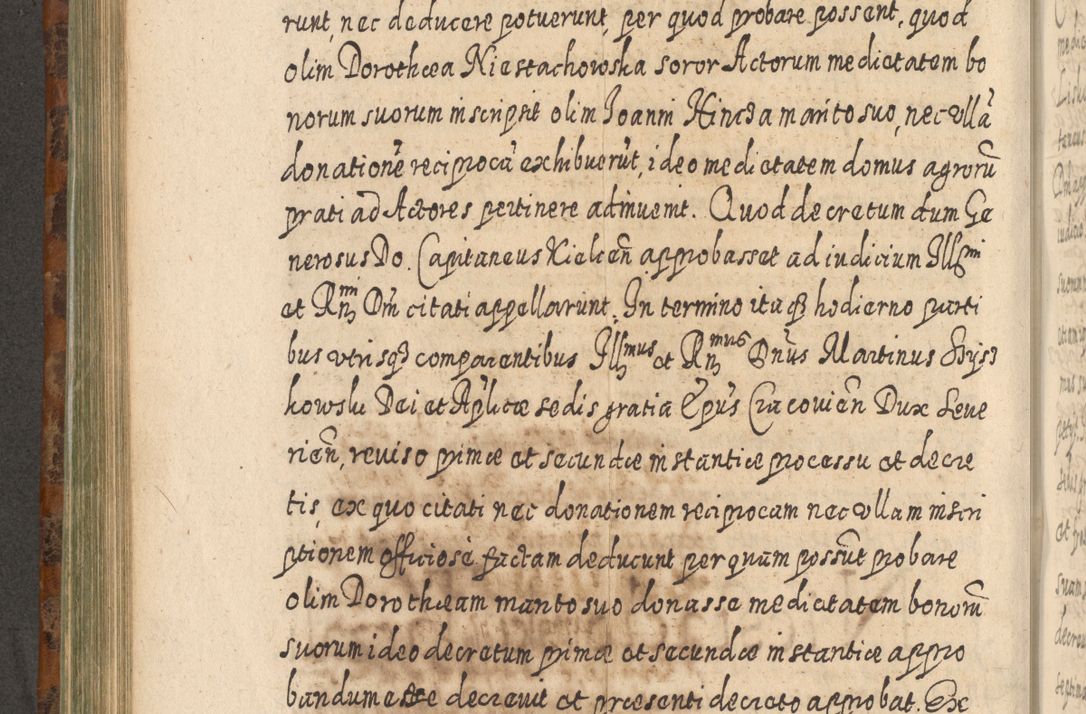Zdjęcie nr 597 dla obiektu archiwalnego: Acta actorum, causarum spiritualium, civilium, criminalium, obligationum, quietationum, inscpritionum, cessionum, decimarum, testamentorum R. D. Martini Szyszkowski, episcopi Cracoviensis, ducis Severiensis in annis 1624 - 1626. Tomus tertius.